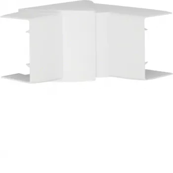 Hager LFF4006049016 justerbart indvendigt hjørne til LF/LFH 40x57 mm PVC-kabelkanal, ren hvid