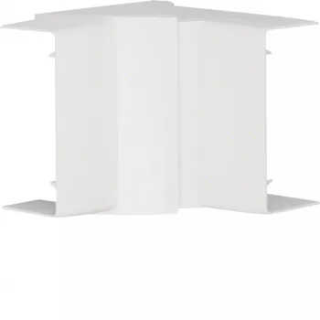 HAGER justerbar indvendig hjørne LFF4009049016 hvid PVC til LF/LFF 40x90 mm kabelkanal