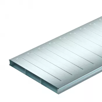 OBO Bettermann undergulvskabelkanal S3 35038-2, 2-delt, 350x38 mm, 2000 mm, varmgalvaniseret stål 7400289
