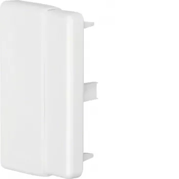 HAGER LFF6009069016 justerbart endestykke til 60x90 mm kabelkanal, trafikhvid (RAL 9016)