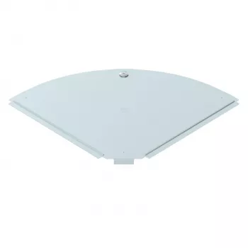 OBO BETTERMANN RBD 90 300 DD dæksel til 90° bøjning, 300 mm bredde, stål, båndgalvaniseret 6036956