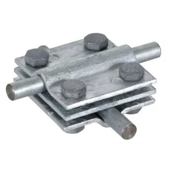 DEHN KS 8.10 FL30 krydsforbinder, varmgalvaniseret stål, til 8-10mm rund- og op til 30mm fladleder 319201
