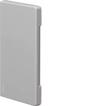 Hager BR 65x130 mm halogenfri snitdækkende endekappe, lysegrå BR6513067035