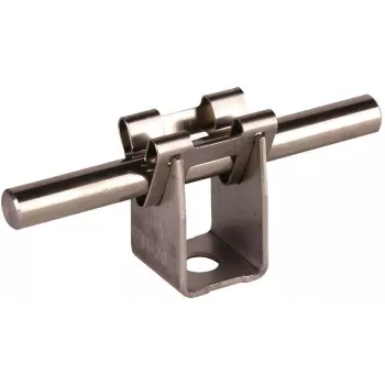 DEHN 207009 rustfri stål-lederholder til 8 mm rundleder, 20 mm højde