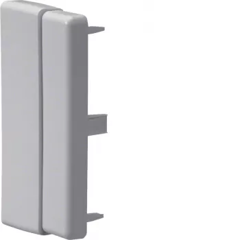 Hager LFF6011067035 endekappe til 60x110 mm kabelkanal, lysegrå