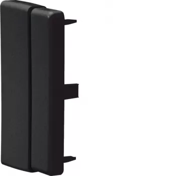 HAGER LFF6011069011 justerbart endestykke til 60x110 mm kabelkanal, grafit sort