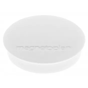 magnetoplan Discofix rund magnet standard, hvid, fuldkærne-ferrit, holdekraft 0,7 kg (1664200)