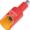 Wera 781 B/A VDE isoleret adapter, 3/8 inch firkantdrev til 1/4 inch sekskant, mekanisk lås 05024692001