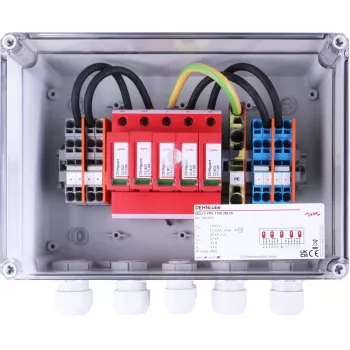 DEHN 900923 DCU 2 YPV 1100 2M 2S PV-string-combiner-boks med overspændingsbeskyttelse, IP65, 2 MPPT, 2 strings pr. MPPT