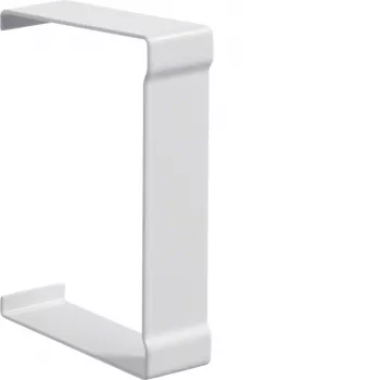 Hager BR6510079016 snitafdækning til 68x100 mm kabelkanal, 80 mm overdel, trafikhvid RAL 9016