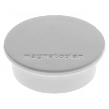 Magnetoplan Discofix rund magnet, grå, massiv ferritkærne, 2,2 kg holdekraft (1662001)