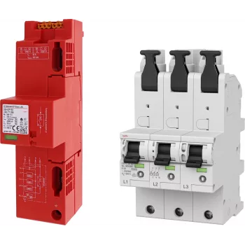 DEHN SET 3 DSH ZP B2 LSG TT + 1x DSHU 909657 Lynstrøms- og overspændingsafleder-sæt