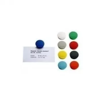 magnetoplan Discofix 1664203 rundmagnet standard, fuldkærne-ferrit, holdekraft 0,7 kg, blå