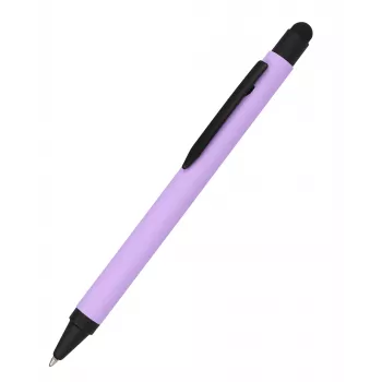 ONLINE SCHREIBGERÄTE aluminium-kuglepen med stylus, lilla, blå blæk (32120/3D)