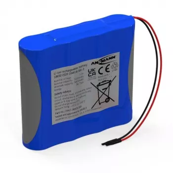 Ansmann Li-Ion batteripakke 2S2P 7,2V 5100mAh 4x 18650 med kabel & BMS