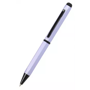 ONLINE Schreibgeräte Hexagon stylus kuglepen lilla med blåt blæk og integreret stylus 21033/3D
