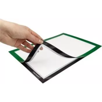 MAGNETOPLAN HOLTZ magnetofix Info Frame DIN A4, Green, Hinged Double-Sided, Self-Adhesive 1131905