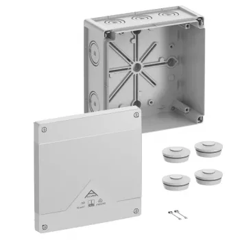 Spelsberg Abox Pro 160-L afgreningsdåse, IP66/IP67/IP69, grå, 160x160x91mm 41640001