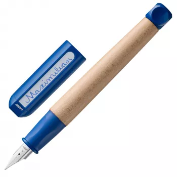 LAMY abc blå fyldepen til børn, venstrehåndsfeder, ergonomisk greb, ahornskåret 1216661