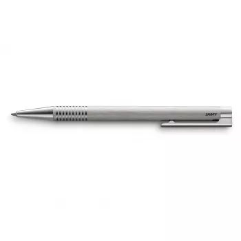 LAMY Logo M 206 kuglepen børstet rustfrit stål blå 1205335