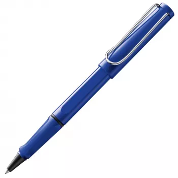 LAMY Safari rollerball pen blå med ergonomisk greb og metalclip (1214114)