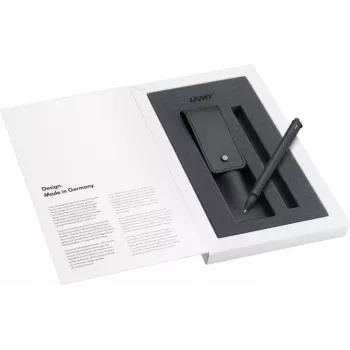 LAMY swift rollerball pen gaveæske matsort med læderetui 1238758