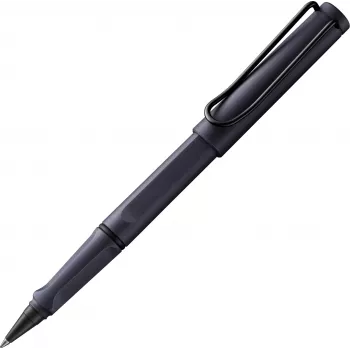 LAMY Safari rustfri stål rollerball pen sort med T10 blækpatron 1240210