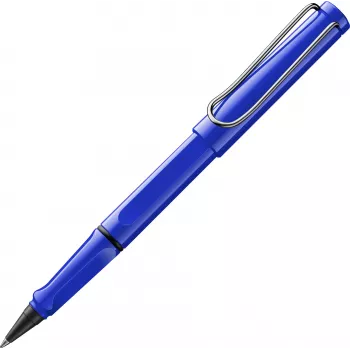 LAMY Safari rollerball pen blå skinnende med blåt blæk 1240186