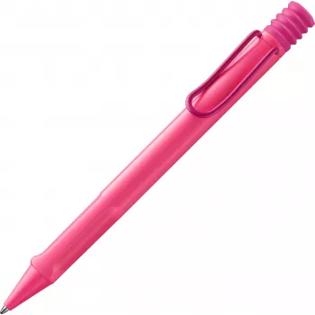 LAMY Safari kuglepen neonlysrosa med blåt blæk 1241908