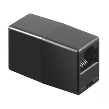 GoodConnections Alcasa MOD8-GC skærmet RJ45-kobling, Cat.6, bøsning til bøsning, sort