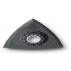 FEIN 63806141220 trekant-slibepad til oscillerende multværktøj, 80 mm, velcrolukning, uperforeret, sort