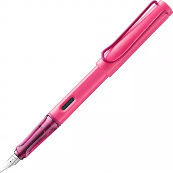 LAMY Safari fyldepen Neon Pink medium spids (M) - 1241892