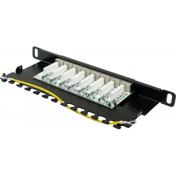 GoodConnections Alcasa GC-N0130 Cat6a afskærmet RJ45 Keystone-modul - 10GbE, 22-26 AWG, sort