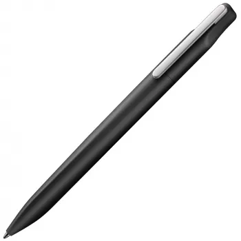 LAMY xevo kuglepen – sort hus, blå blæk, medium stregtykkelse, trykmekanik, ergonomisk grebzone 1233836