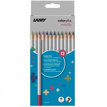 LAMY colorplus metallic farveblyanter, blandede metallic-farver, 12-sæt (1235192)