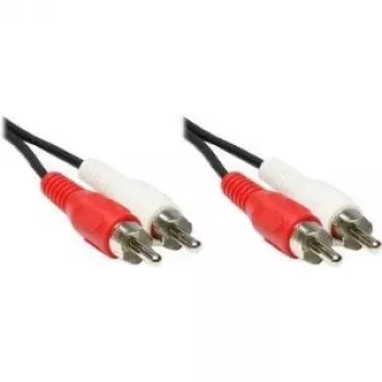 GoodConnections stereo-RCA-audiokabel, 2x RCA han til 2x RCA han, 1,5 m, sort 5901-D