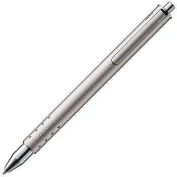 LAMY Swift Palladium rullepen - indkørbar clip, metalhus, mellem sort blæk 1226052
