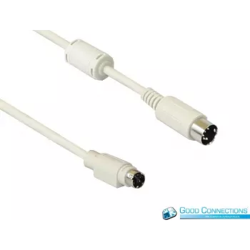 Good Connections 4251-STS tastaturadapterkabel Mini-DIN-6 han til DIN-5 han