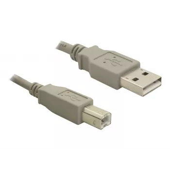 Delock USB 2.0 A-han til B-han upstream-kabel, 3 m, sort 82216