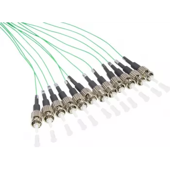 GoodConnections Alcasa LW-802PT 2 m 12x ST turkis LWL-patchkabel (LW-802PT)