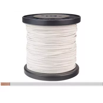 Donau Elektronik 218-55-100 Litze 2 x 0,14 mm² hvid 100 m