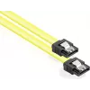 GoodConnections SATA 6 Gb/s-kabel med metalclips, 0,70 m, gul 5047-A07Y