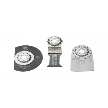 FEIN E-Cut Long-Life Starlock Blade Set, 3-Piece, Bi-Metal, for MultiMaster AMM 500 Plus Select, AMM 700 Max Top, AMM 700 Max Select 35222967110