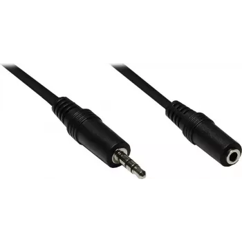 GoodConnections AS-35V3 3,5mm stereo-audio-forlængerkabel, stik til hunstik, 3 m, sort