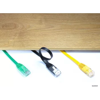GoodConnections Cat. 5e U/UTP fladt patchkabel, 7,5 m, hvid 805U-F507W