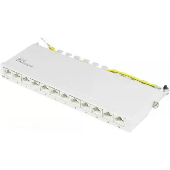 GoodConnections Alcasa GC-N0120 Cat.6a afskærmet Keystone-modul, RJ45 til værktøjsfri IDC, 10GBase-T, grå, Zinkkabinet