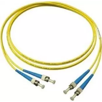 GoodConnections LW-905ST singlemode duplex ST/ST fiber-patchkabel, 9/125 µm OS2, 5 m, gul