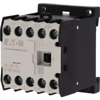 Eaton DILEM-10 Mini Contactor 230V AC 50Hz / 240V AC 60Hz, 3-Pole, 9A, 1NO, 690V, DIN Rail 051786