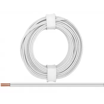 Donau Elektronik 218-55 Stranded Wire 2 x 0.14 mm² White 5 m