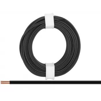 Donau Elektronik 218-11 Stranded Wire 2 x 0.14 mm² Black 5 m